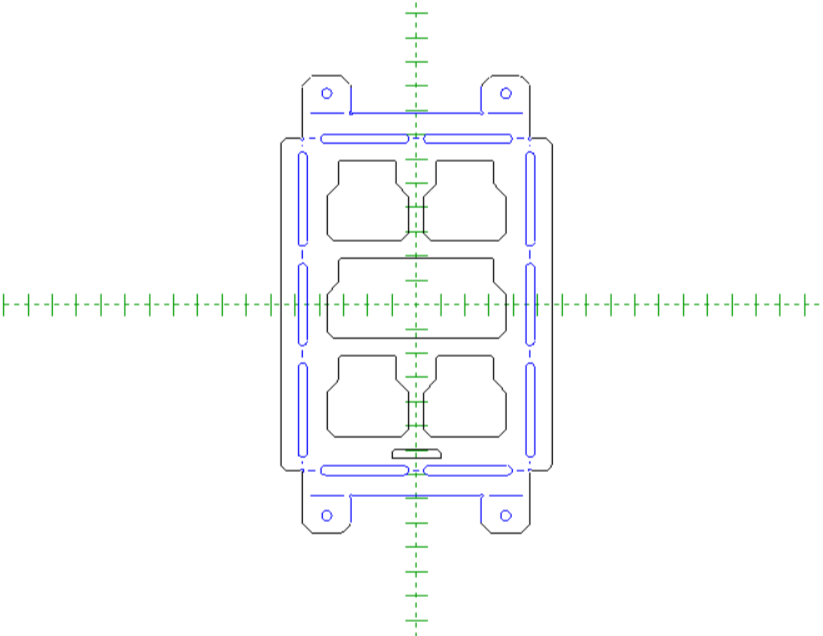 Packout Mount DXF Bundle – CNC Plasma & Laser Cut Files – 4 Sizes