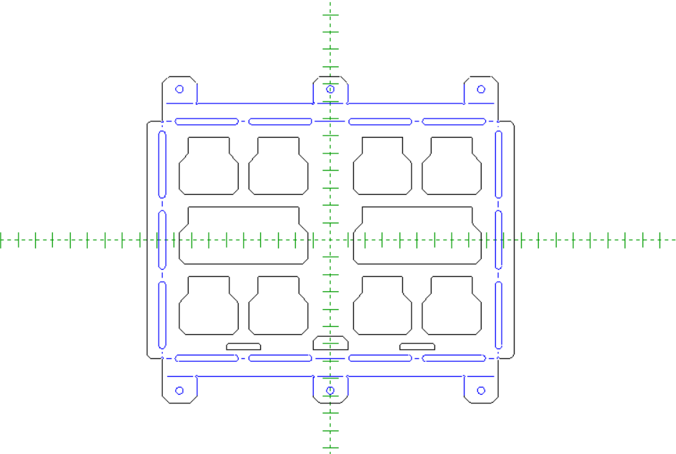 Packout Mount DXF Bundle – CNC Plasma & Laser Cut Files – 4 Sizes
