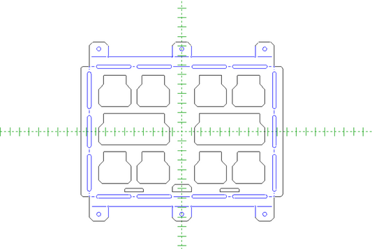 Packout Mount DXF Bundle – CNC Plasma & Laser Cut Files – 4 Sizes