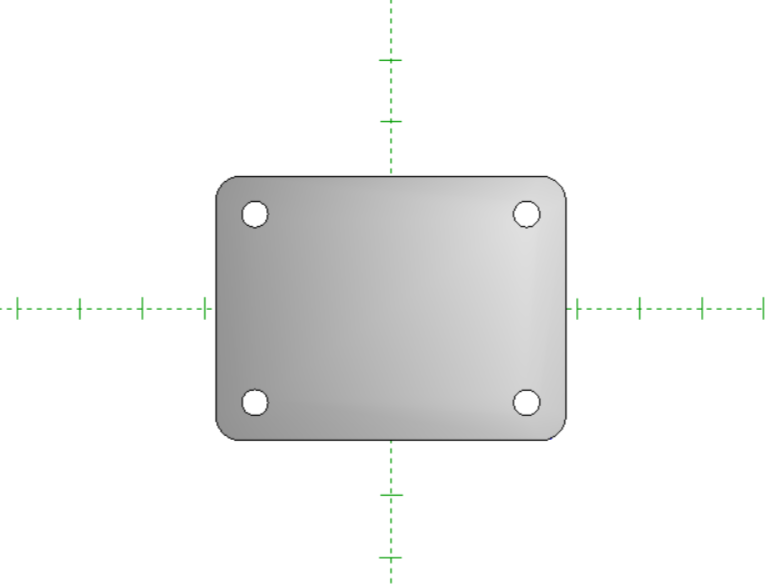 LS motor mount plate DXF FILE