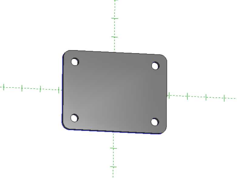 LS motor mount plate DXF FILE